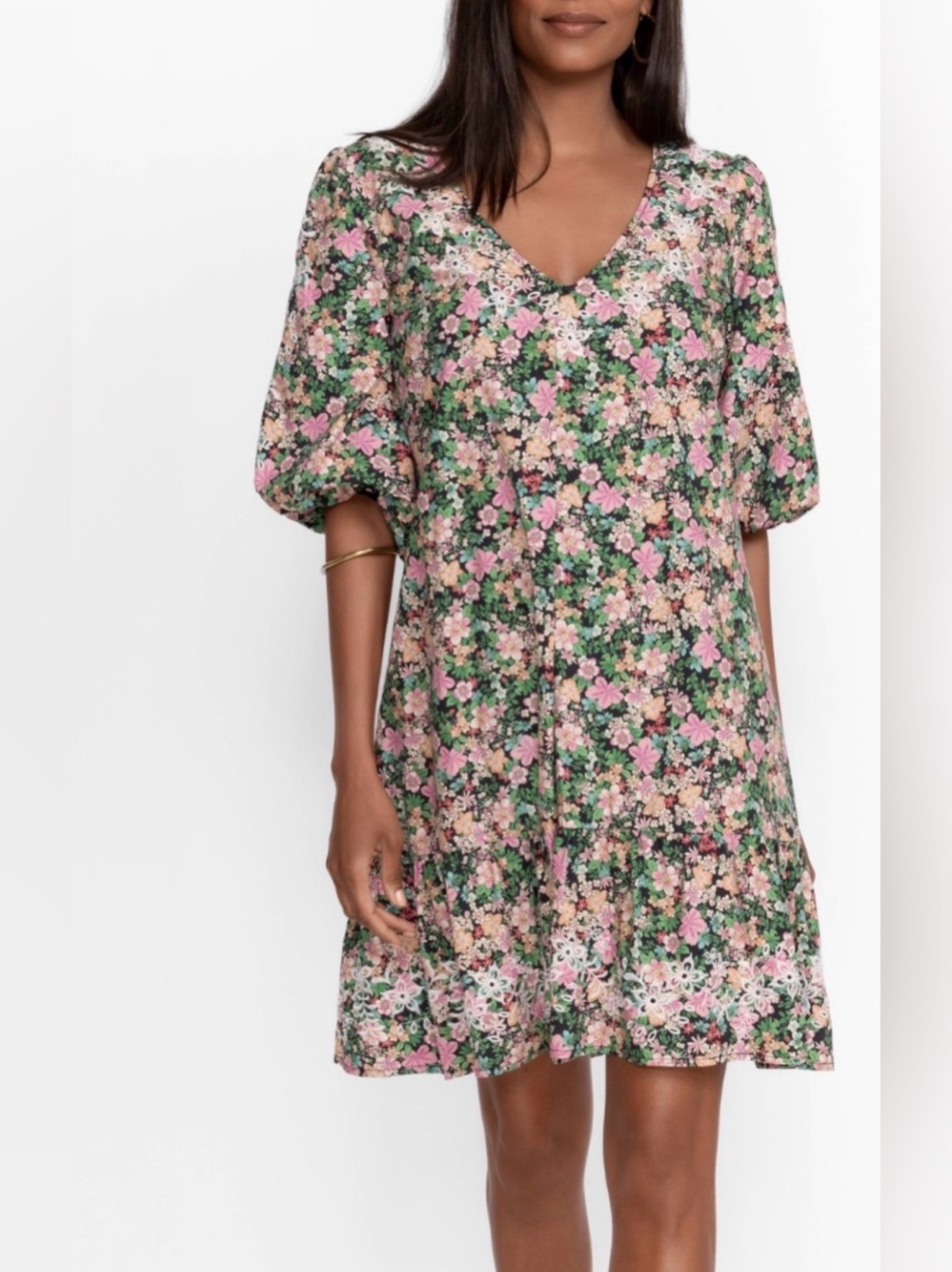 Johnny Was Jade Women's Rebakah Poplin Mini Dress S Embroidered Boho New no tag